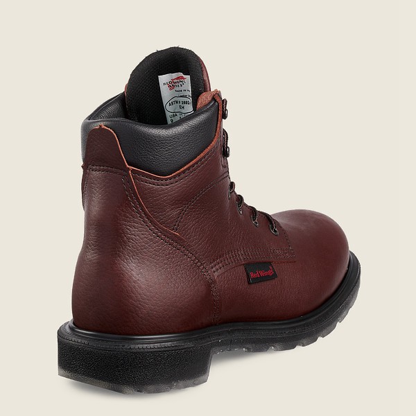 Red Wing Mens Safety Boots - Supersole® 2.0 - 6-inch Toe - Burgundy - RBW905726